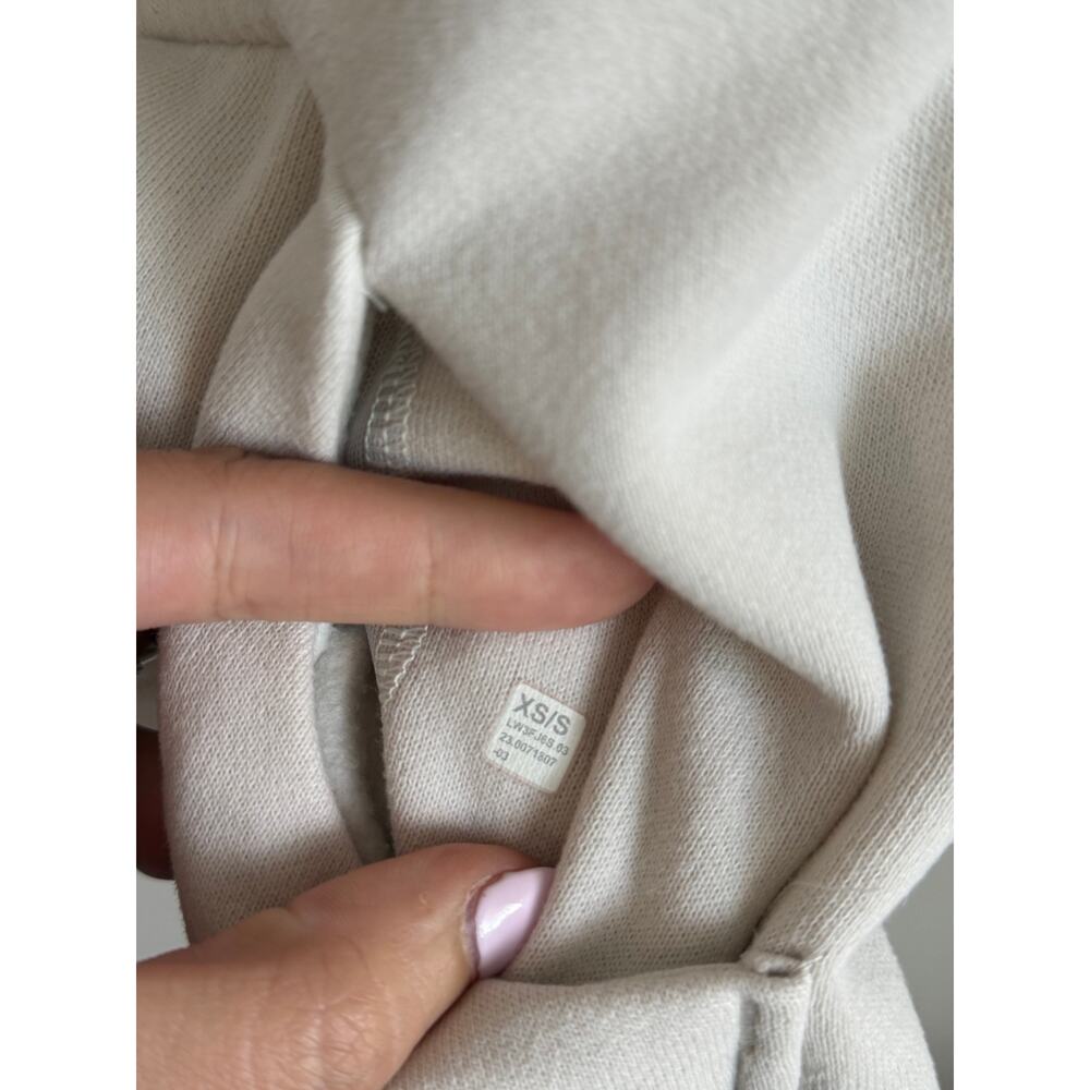 Lululemon Scuba Oversized Funnel Neck Half Zip Sweatshirt Natural Ivory XS / S - Picture 8 of 11